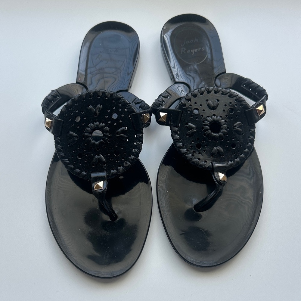 Jack Rogers Women's Black Jelly Sandals